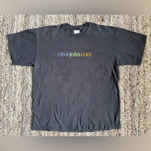 Vintage Elton John Dot Com Promo Shirt XL Screen Stars Fruit Of The Loom Band